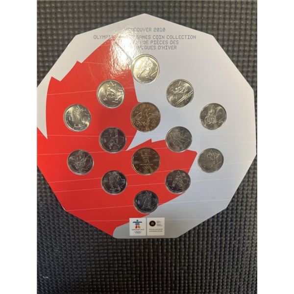 2010 VANCOUVER OLYMPICS WINTER GAMES COIN SET WITH SPECIAL LOONIES