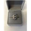 Image 1 : VINTAGE STERLING SILVER WITH 3 MOONSTONES RING MARKED 925 SIZE 7.5