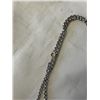 Image 2 : EXTRA LENGTH STERLING SILVER CHAIN NECKLACE 28" LENGTH MARKED STERLING
