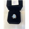 Image 1 : VINTAGE STERLING SILVER WITH MEXICAN OPAL STONES RING MARKED 925 SIZE 7.5