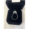 Image 2 : VINTAGE STERLING SILVER WITH MEXICAN OPAL STONES RING MARKED 925 SIZE 7.5