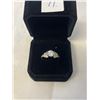Image 1 : STERLING SILVER WITH CZ STONES RING MARKED 925 SIZE 9