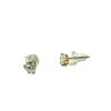 Image 3 : 14KT YELLOW GOLD NATURAL CZ (0.70CT) STUD EARRINGS, W/A $400.00.