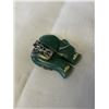 Image 2 : VINTAGE HAND CARVED DARK GREEN JADE ELEPHANT PENDANT