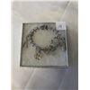 Image 1 : VINTAGE STERLING SILVER LINKS WITH LOTS OF CHARMS BRACELET MARKED STG AND W
