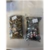 Image 1 : 2 BAGS OF JEWELRY AND PARTS
