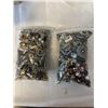 Image 2 : 2 BAGS OF JEWELRY AND PARTS