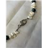 Image 2 : LARGE NATURAL BAROQUE PEARLS AND BLACK PEARL NECKLACE