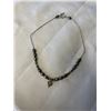 Image 1 : LIQUID STERLING SILVER CHAIN WITH GENUINE PEARLS NECKLACE WITH 925 STERLING SILVER PERIDOT STONE PEN