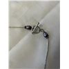 Image 3 : LIQUID STERLING SILVER CHAIN WITH GENUINE PEARLS NECKLACE WITH 925 STERLING SILVER PERIDOT STONE PEN