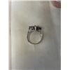 Image 2 : 925 STERLING SILVER WITH CZ STONES RING MARKED 925 SIZE 8