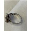 Image 3 : 925 STERLING SILVER WITH CZ STONES RING MARKED 925 SIZE 8