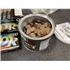 Image 3 : TIN OF VINTAGE PENNIES, NEW OLD STOCK CASSETTES AND PLANET HOLLYWOOD