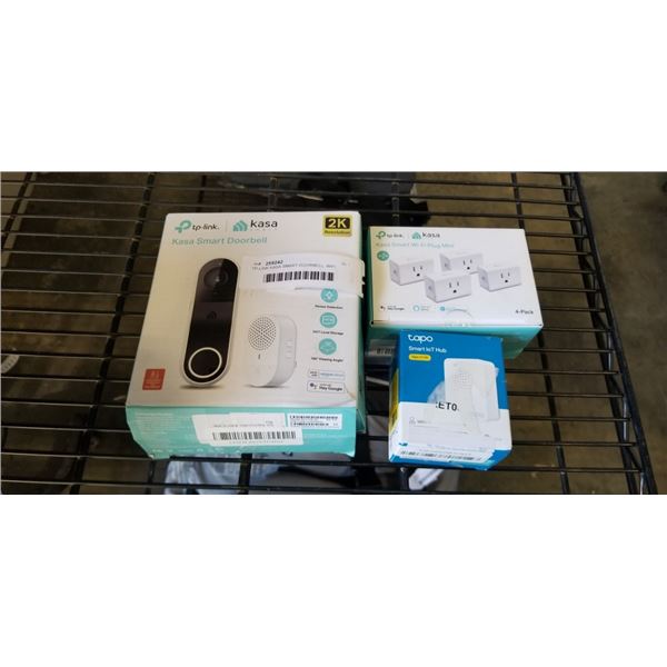TP-LINK KASA SMART DOORBELL, WIFI PLUGS AND TAPO SMART HUB