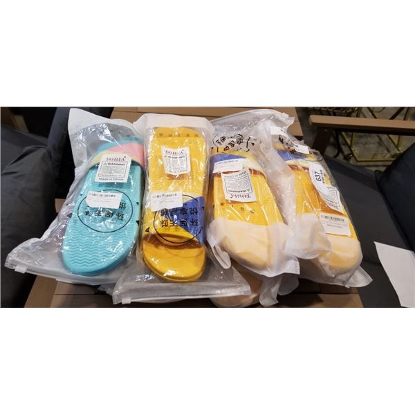 8 PAIRS OF NEW SLIPPERS