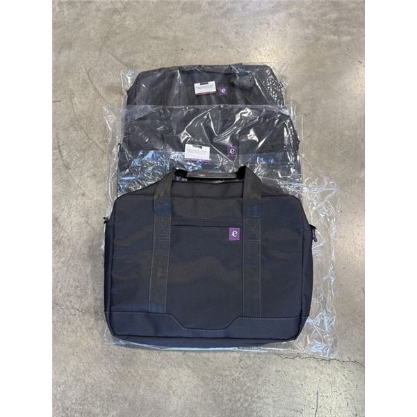 3 BRAND NEW BLACK EXECUTIVE BRIEFCASES, SHOULDER STRAP INCLUDED, RETAIL $49 EACH