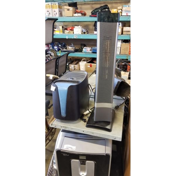 LASKO HEATER AND HONEYWELL HUMIDIFIER
