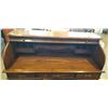 Image 2 : OAK ROLL TOP DESK, ORIGINAL BRASS HARDWARE, WITH KEYS