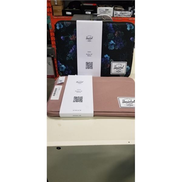 2 NEW  HERSCHEL ANCHOR 14 INCH LAPTOP SLEEVES