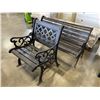 Image 2 : CAST IRON GARDEN BENCH AND CHAIR