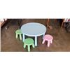 Image 1 : KIDS PLAY TABLE WITH THREE STOOLS