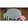 Image 4 : KIDS PLAY TABLE WITH THREE STOOLS