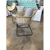 Image 2 : BRAND NEW PAIR OF BOHO STYLE PATIO LOUNGE CHAIRS, WITH GREY CUSHIONS, RETAIL $599
