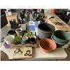 Image 1 : 9 CERAMIC POTS, SPRAYER, SEED CONTAINER AND 10 POT POTS