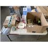 Image 1 : BOX OF ASSORTED COLLECTIBLES, PUZZLE GLOBE ETC