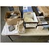 Image 1 : 2 BOXES OF ASSORTED BED LINENS AND TOWELS ETC