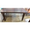 Image 2 : LARGE SOLID WOOD DINING TABLE, 5FT X 5FT