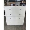 Image 1 : 4 DRAWER WHITE DRESSER