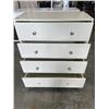 Image 2 : 4 DRAWER WHITE DRESSER