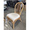 Image 3 : RATTAN GLASS TOP TABLE WITH 2 CHAIRS