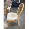 Image 4 : RATTAN GLASS TOP TABLE WITH 2 CHAIRS