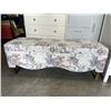 Image 1 : AS NEW MODERN FABRIC STORAGE BENCH, 52 INCH LONG