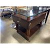 Image 1 : GLASS TOP SIDE TABLE