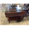 Image 3 : GLASS TOP SIDE TABLE