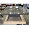 Image 1 : RATANA 60X60 DARK BROWN PATIO TABLE, DISPLAY MODEL, AS NEW