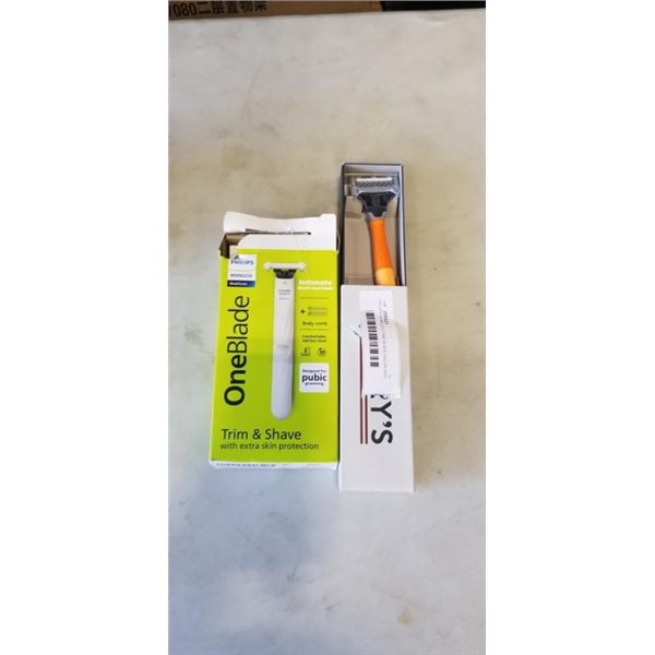 PHILIPS NORELCO ONE BLADE RAZOR AND HARRY'S RAZOR