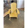 Image 1 : BRAND NEW FOLDING ADIRONDACK CHAIR WITH CUPHOLDER, RETAIL $299, ECO-CONSCIOUS CONSTRUCTION, STAINLES