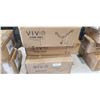 Image 1 : VIVO DUAL MONITOR ADJUSTABLE DESK MOUNT, SINGLE MONITOR DESK MOUNT, AND KEYBOARD TRAY