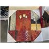 Image 3 : CREATIVE DECOR, FLOOR LAMP AND TWO 40X40 MANUFACTURED PAINTINGS