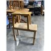 Image 1 : 2 PINE STOOLS