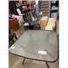 Image 2 : GLASS TOP PATIO TABLE WITH 2 CHAIRS