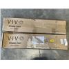 Image 1 : 2 VIVO BLACK TV FLOOR STANDS