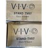 Image 3 : 2 VIVO BLACK TV FLOOR STANDS