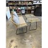Image 4 : BRAND NEW BOHO STYLE PATIO LOVESEAT AND COFFEE TABLE WITH TEMPERED GLASS TOP, RETAIL $499