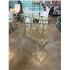 Image 1 : MODERN INDOOR / OUTDOOR 3 TIER GOLD BEVERAGE SERVICE CART