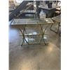 Image 4 : MODERN INDOOR / OUTDOOR 3 TIER GOLD BEVERAGE SERVICE CART